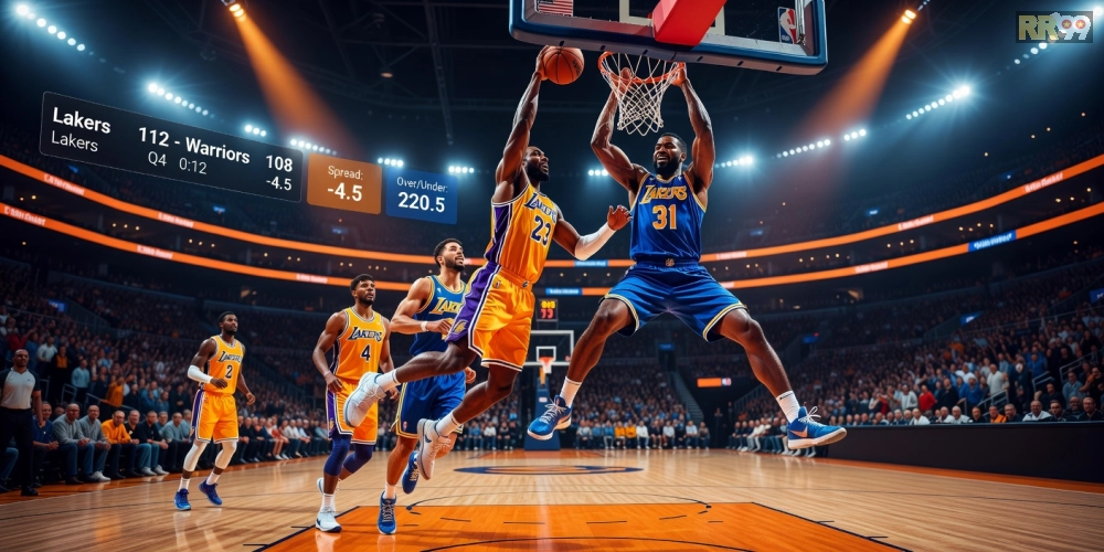 Minh họa các kèo cược bóng rổ NBA trên nền tảng 69vn với giao diện hiện đại